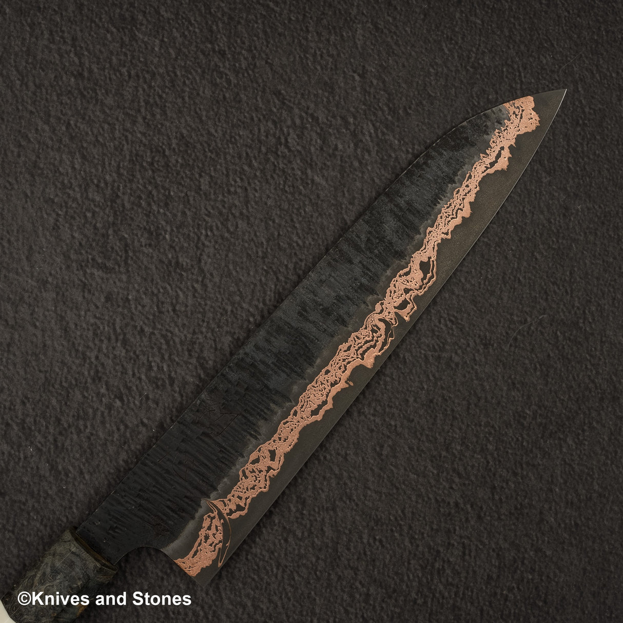 Hatsukokoro x Nigara Yorokobi SLD 銅土梅大馬士革牛刀 240mm 附 Saya