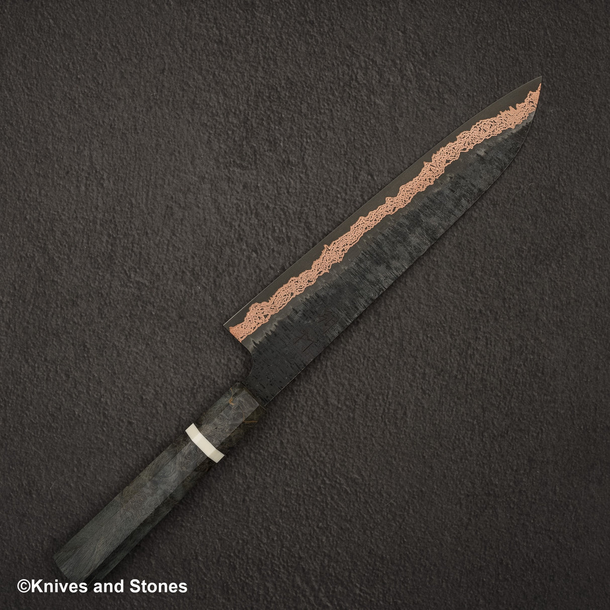 Hatsukokoro x Nigara Yorokobi SLD 銅土梅大馬士革牛刀 240mm 附 Saya