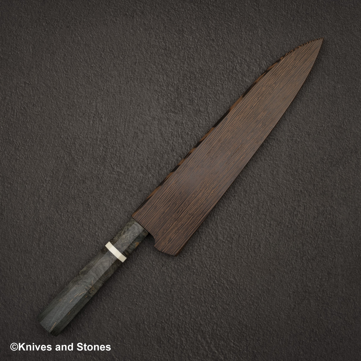 Hatsukokoro x Nigara Yorokobi SLD 銅土梅大馬士革牛刀 240mm 附 Saya