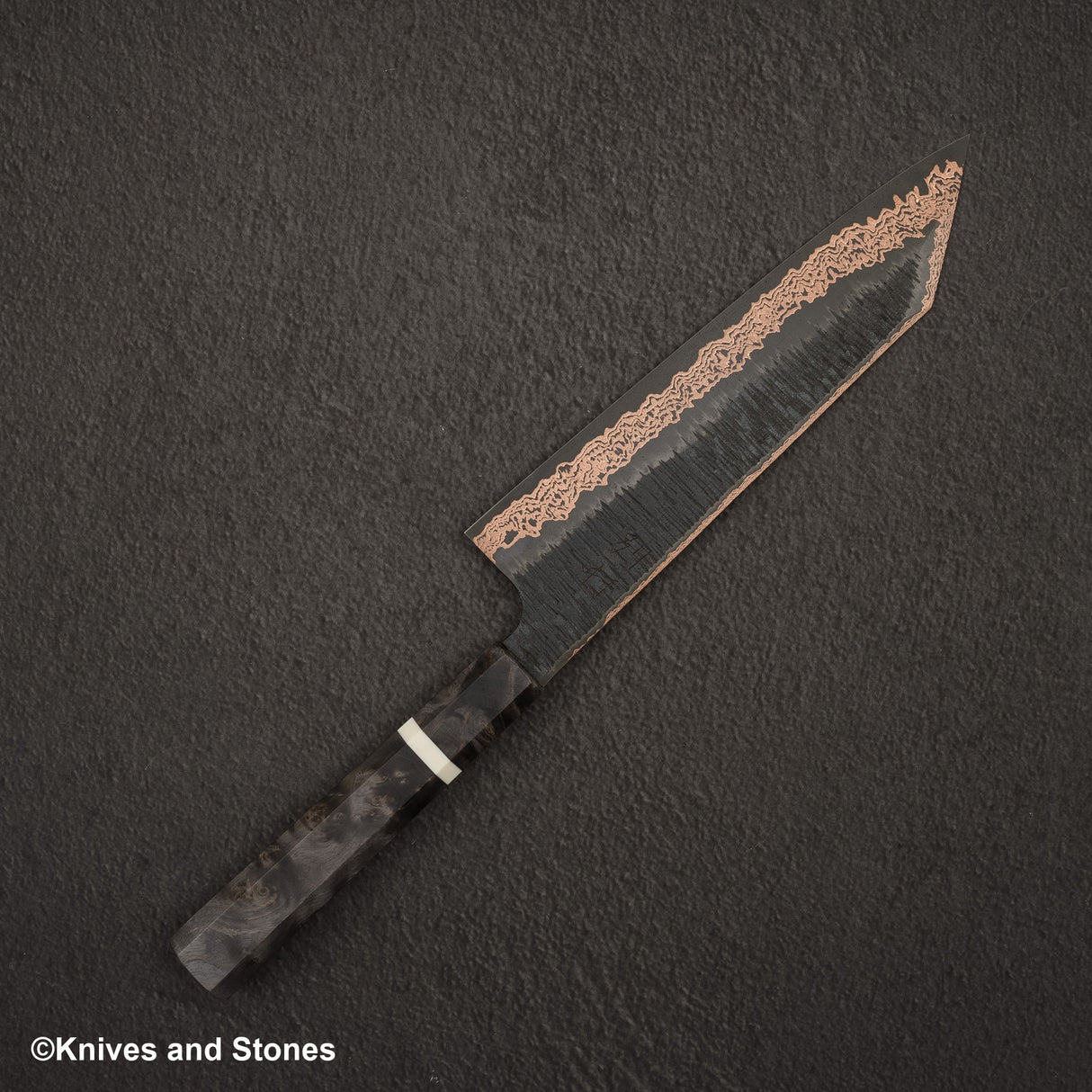 Hatsukokoro x Nigara Yorokobi SLD 銅土大馬士革 K-tip Gyuto 210mm 樺木手柄