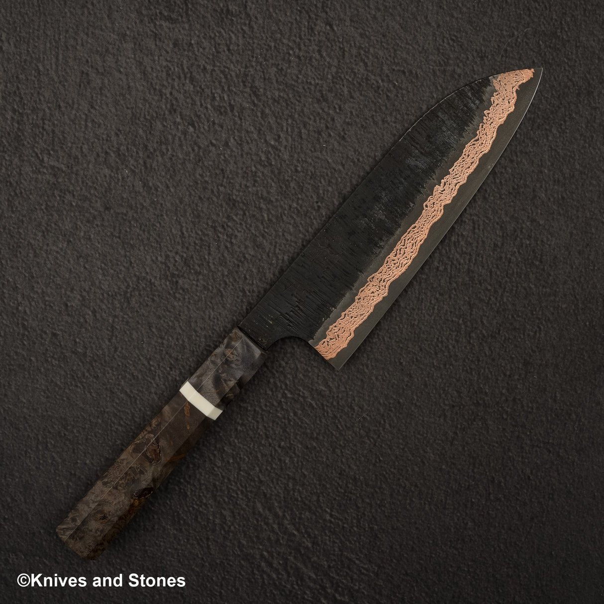 Hatsukokoro x Nigara Yorokobi SLD 銅土梅大馬士革三德 180mm 帶 Saya