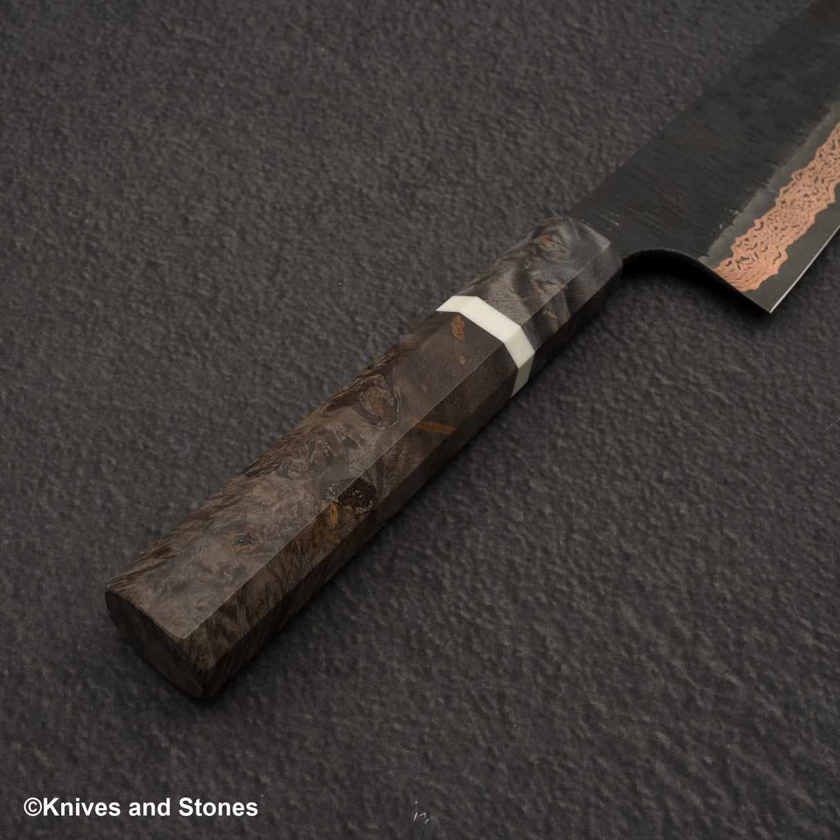 Hatsukokoro x Nigara Yorokobi SLD 銅土梅大馬士革三德 180mm 帶 Saya