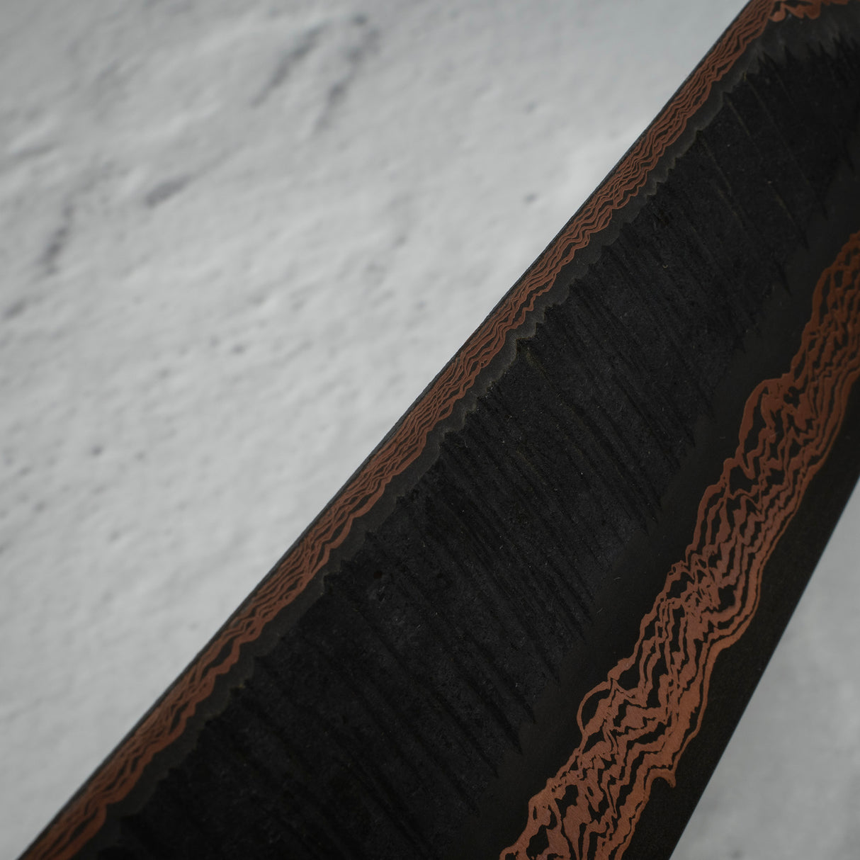 Hatsukokoro x Nigara Yorokobi SLD Copper Tsuchime Damascus K tip Gyuto 240mm with Saya