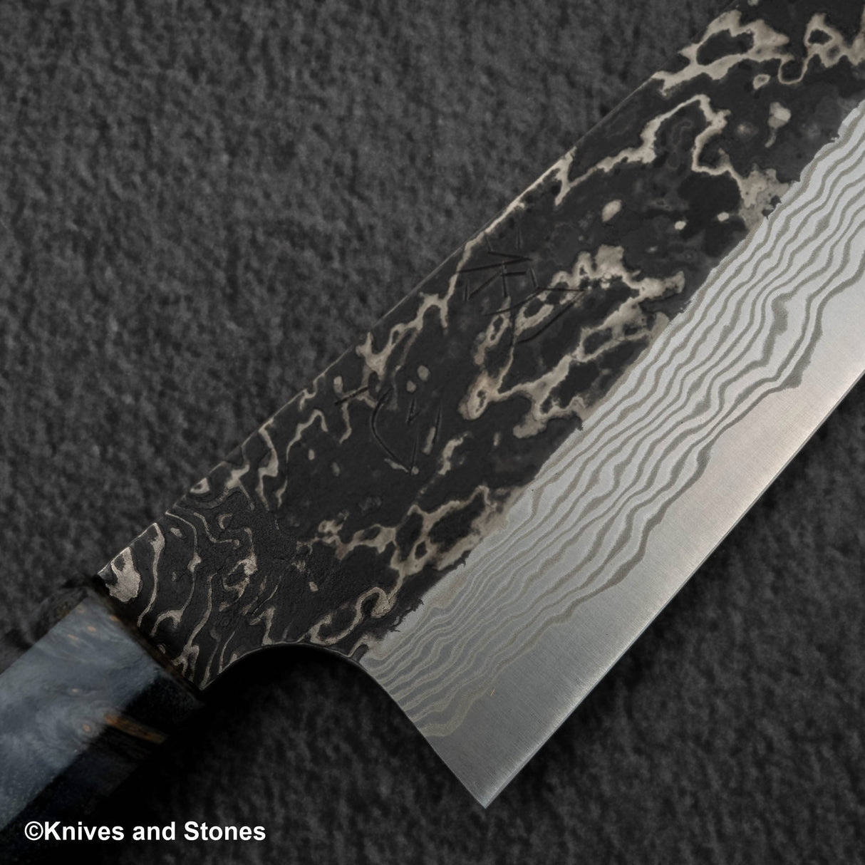 Hatsukokoro x Nigara Yorokobi Special SLD 黑內大馬士革牛刀 210mm 樺木手柄