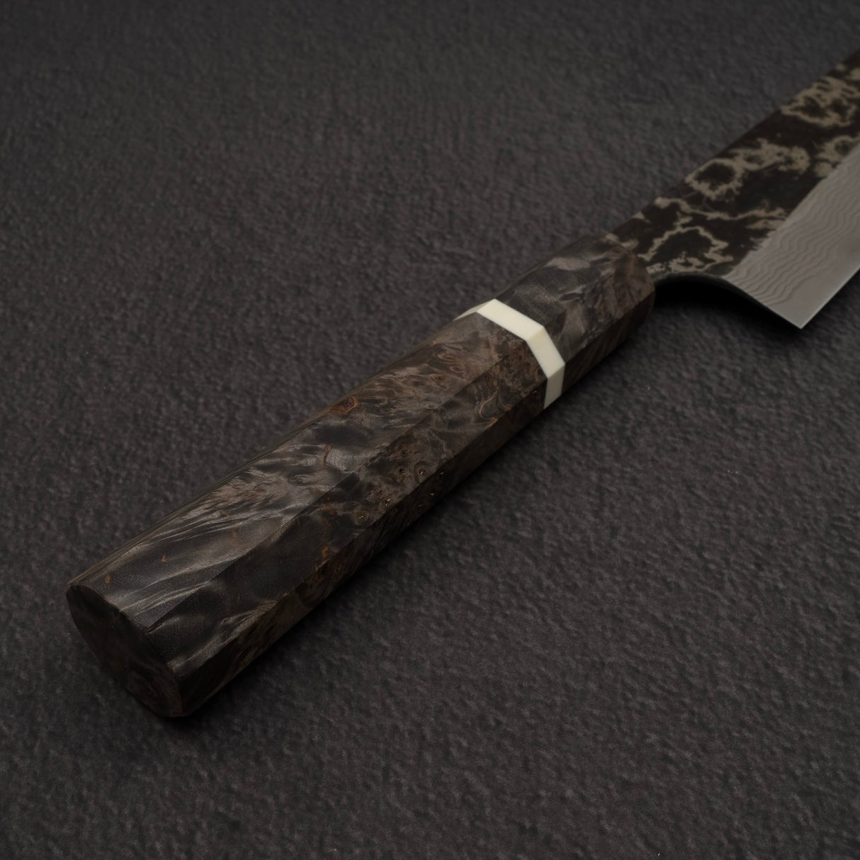 Hatsukokoro x Nigara Yorokobi Special SLD 黑內大馬士革牛刀 240mm 樺木手柄