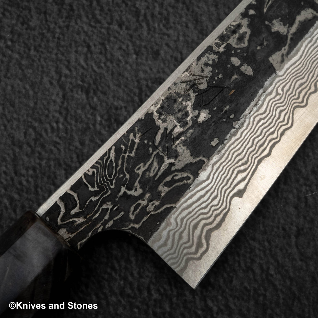 Hatsukokoro x Nigara Yorokobi Special SLD 黑內大馬士革 K 尖 Gyuto 240mm 樺木手柄