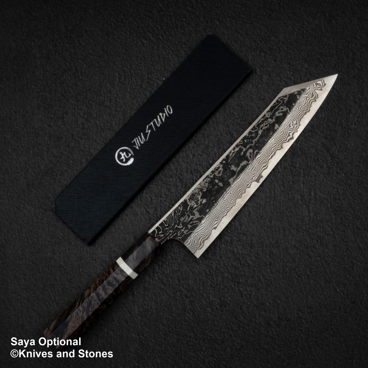 Hatsukokoro x Nigara Yorokobi Special SLD 黑內大馬士革 K 尖 Gyuto 240mm 樺木手柄