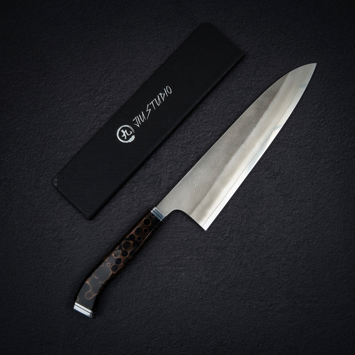 Hatsukokoro x Yoshikane SKD Nashiji Gyuto 210mm 加高銅網手柄