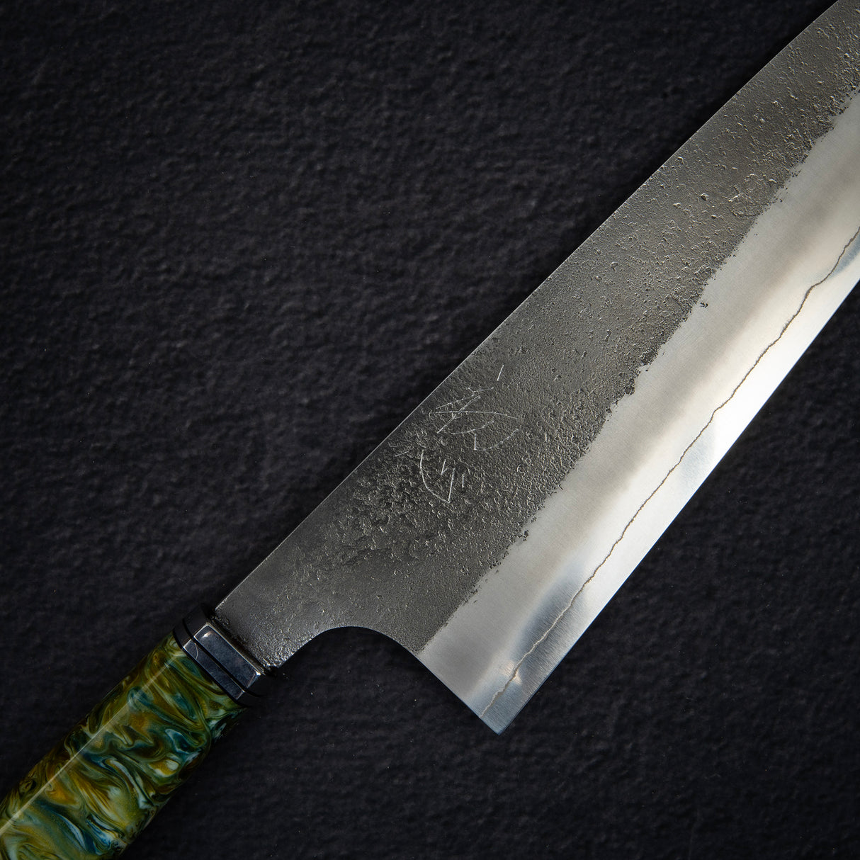 Hatsukokoro x Yoshikane SKD Nashiji Gyuto 210mm 超高,宇宙漩渦手柄