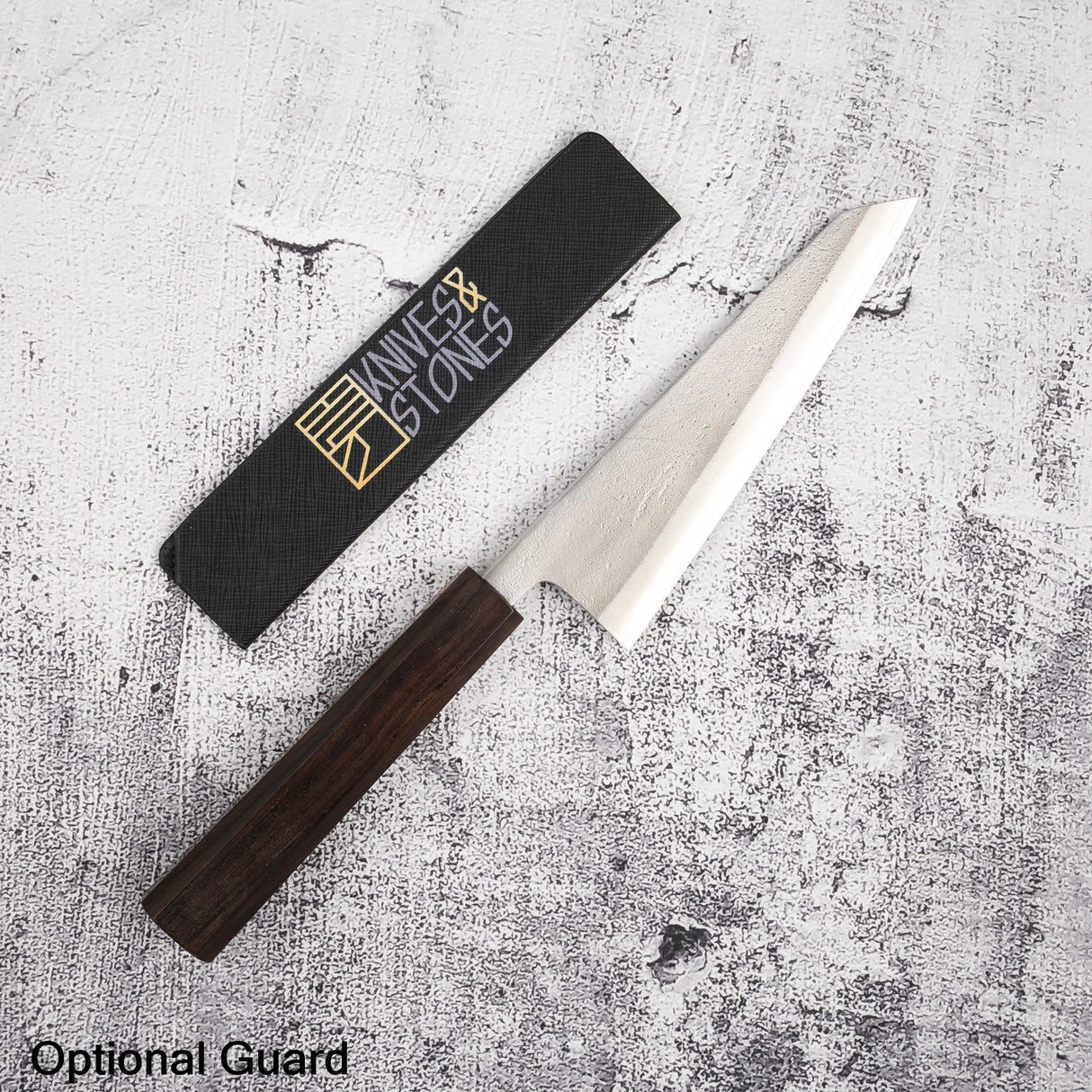 Hatsukokoro x Yoshikane SKD Nashiji Honesuki 150mm Ebony Handle