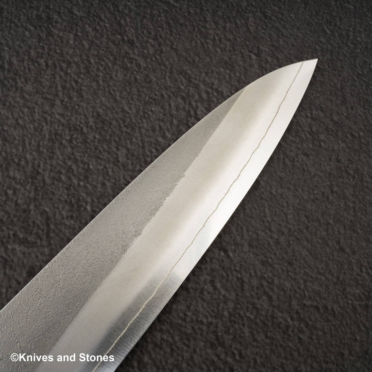 初心 x Yoshikane SKD Nashiji Gyuto 240mm 烏木手柄