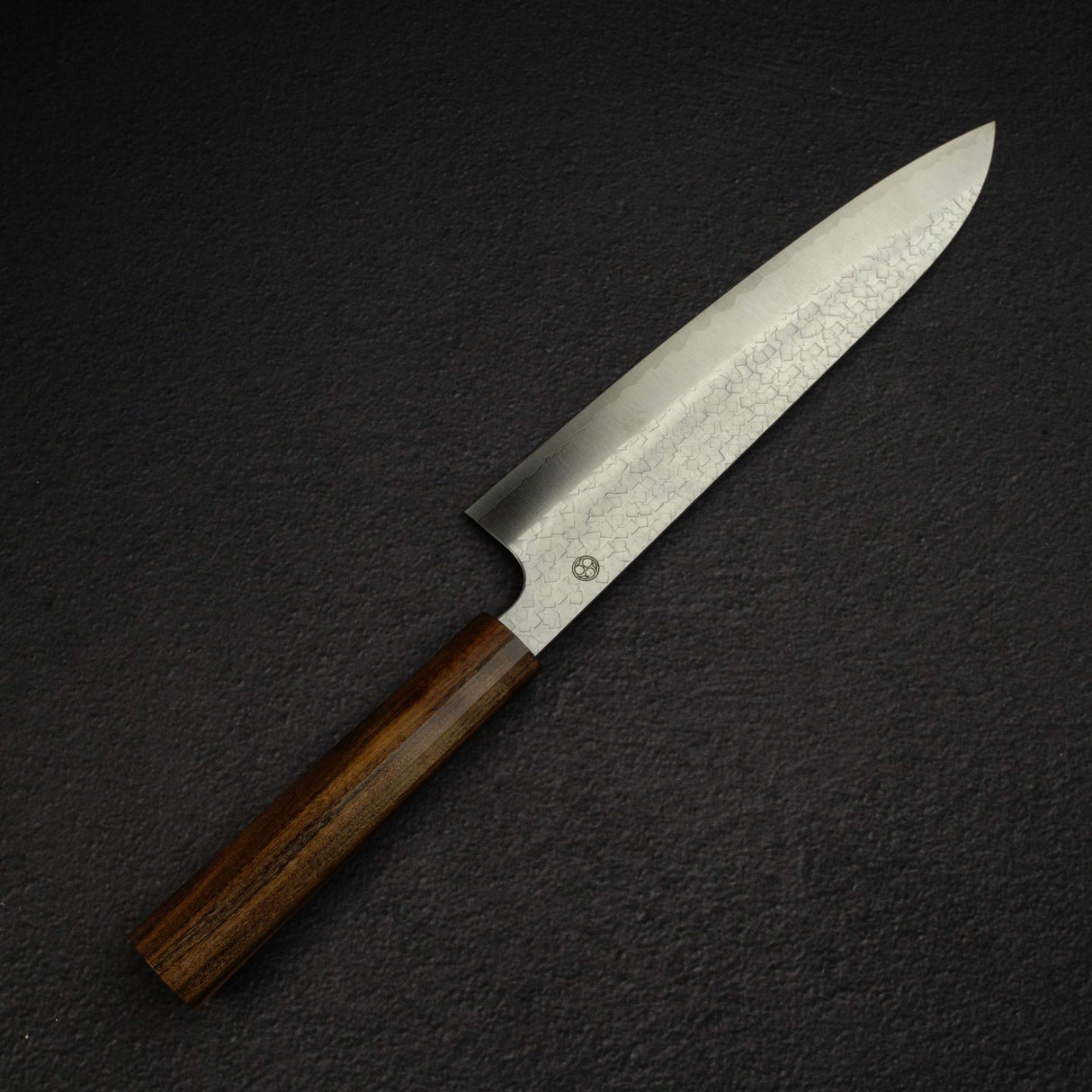K&S Arare SG2 Gyuto 210mm by Iron Clad, with Black Charcate Handle