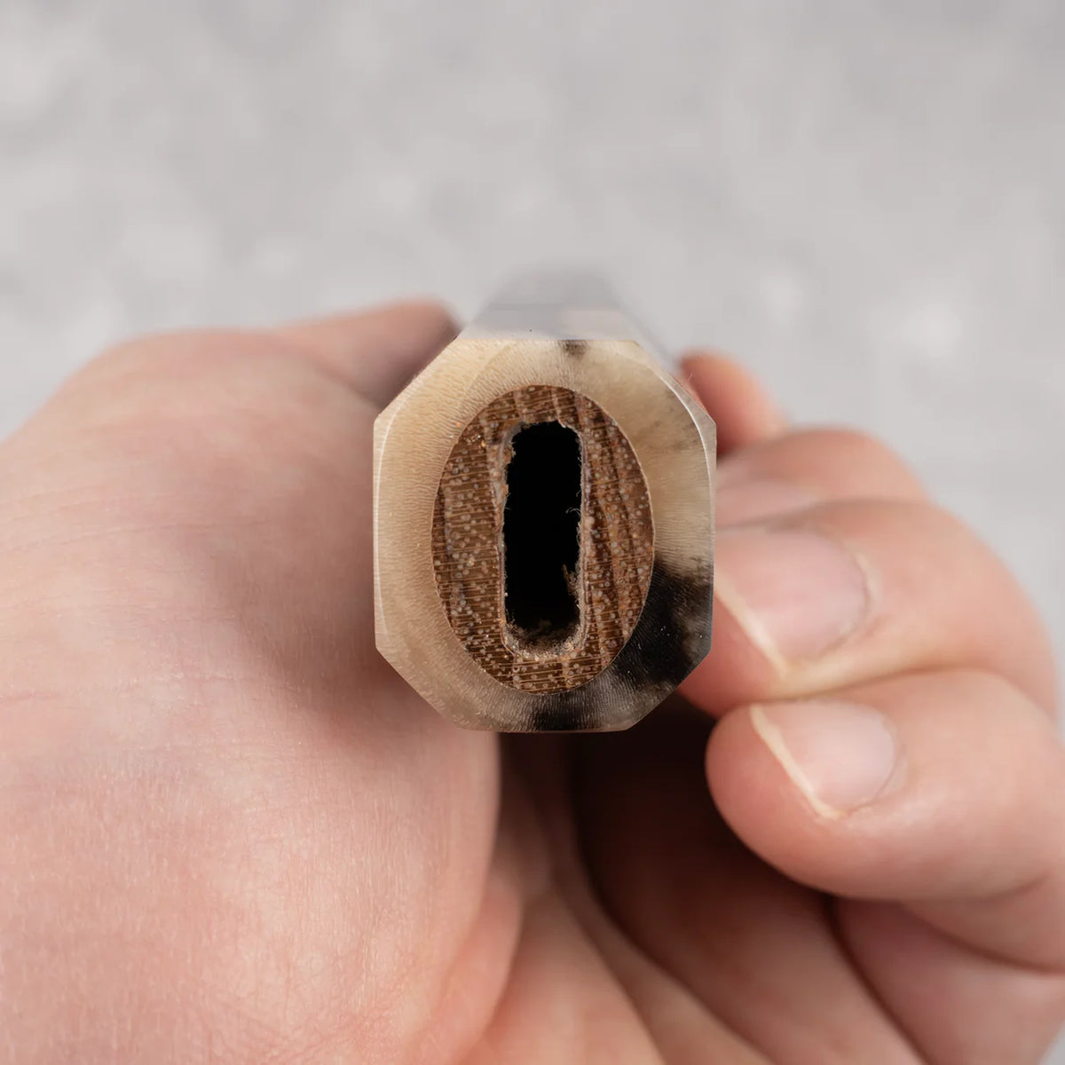 Octagonal Ebony Blonde Horn — photo 4