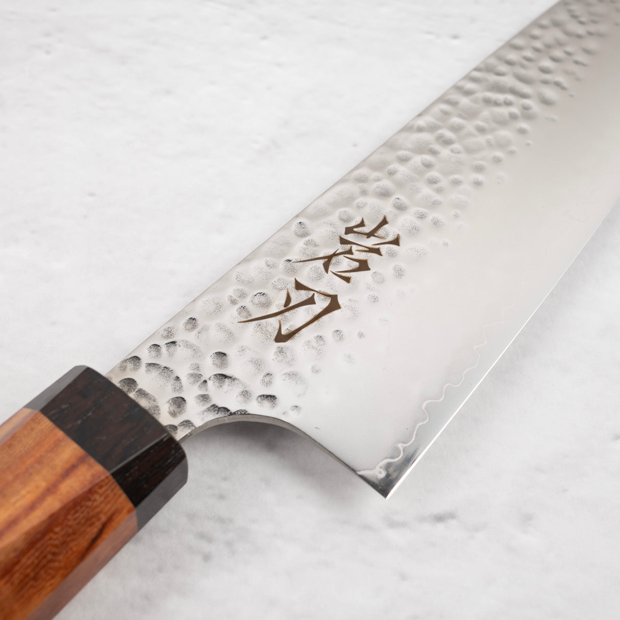 K&S VG10 Tsuchime Sanmai Santoku 180毫米西式刀柄