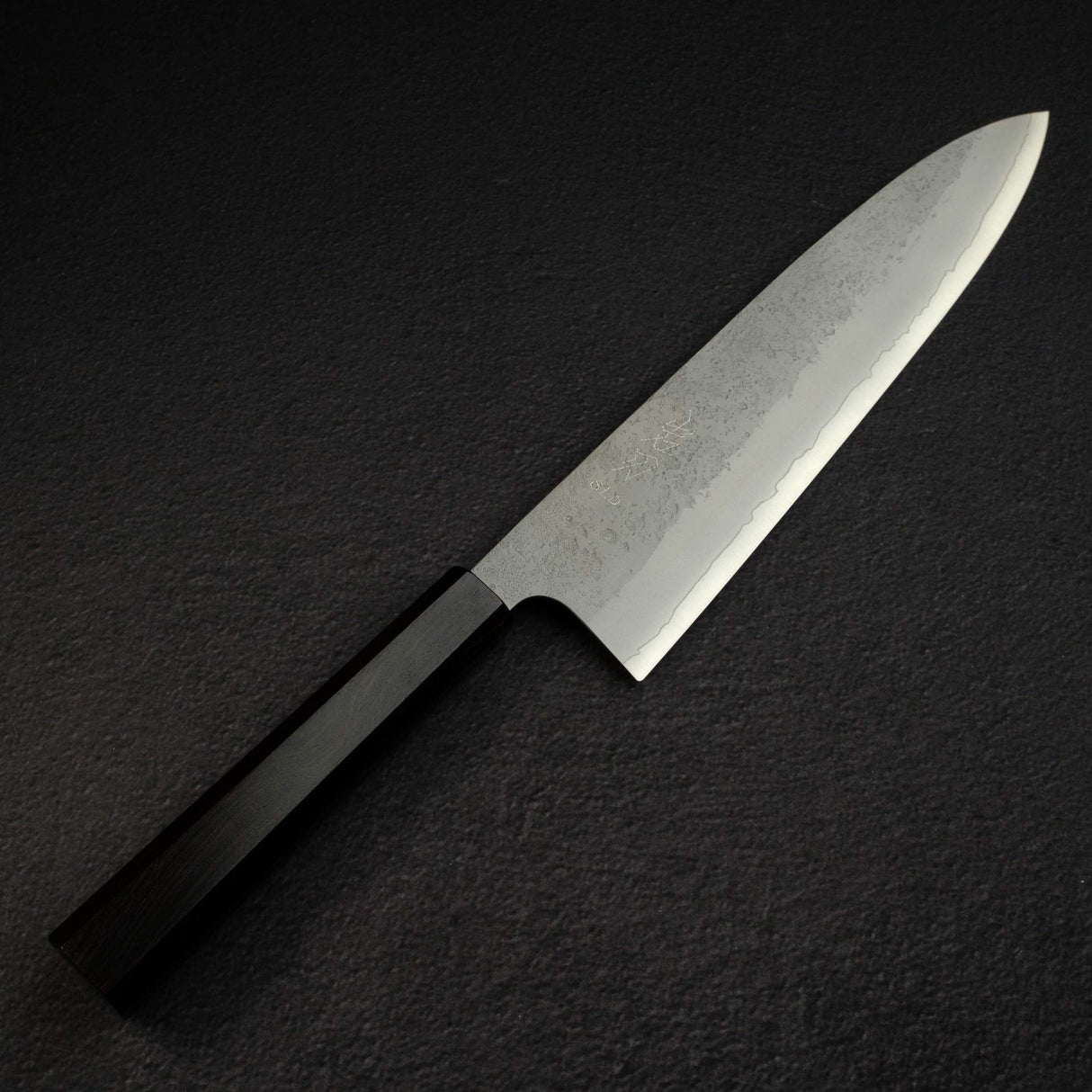 Knives and Stones 岩刃社 Yuepo SLD 梨地牛刀 240mm,黑檀木刀柄