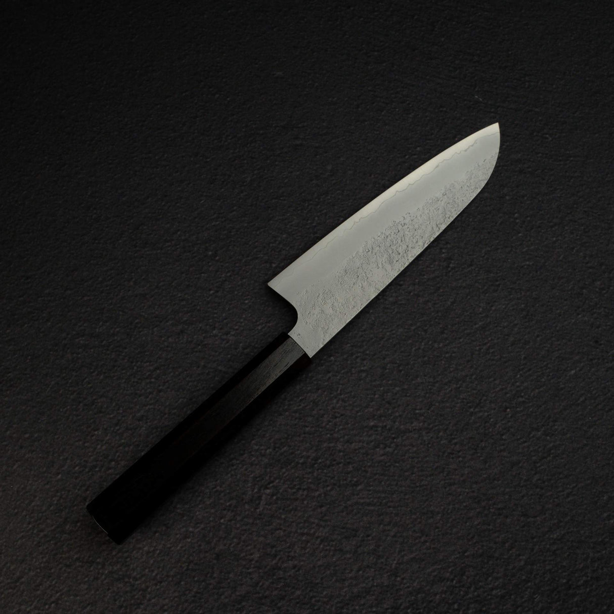 K&S Yuepo SLD 梨地 小三德刀 135mm,黑檀木手柄