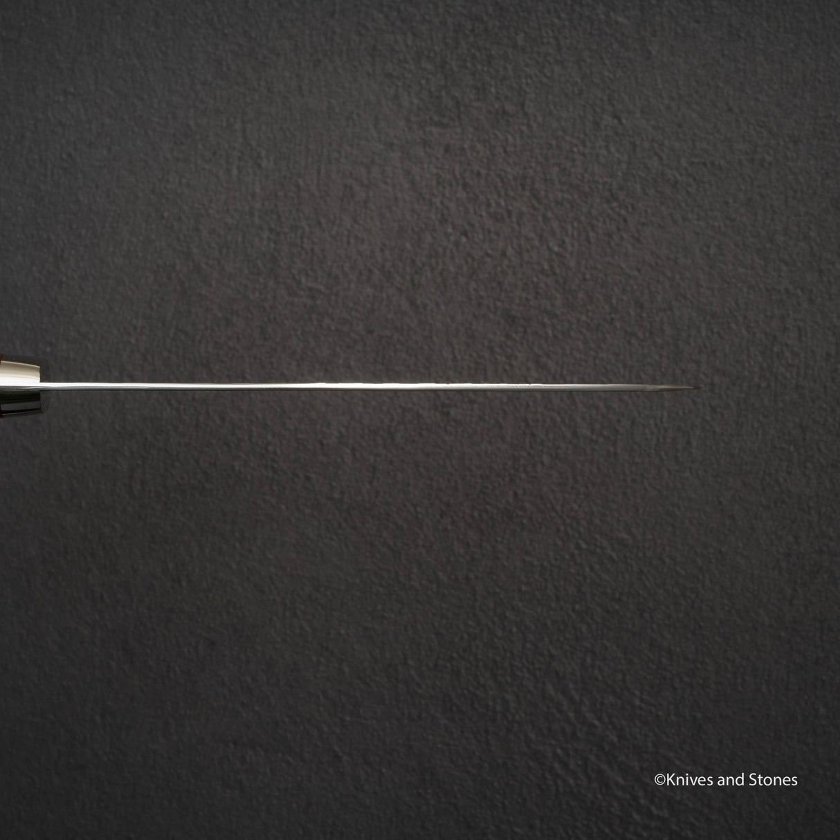 加藤佳美 SG2 Minamo Ktip Santoku 180mm Amboyna Burl Western SP