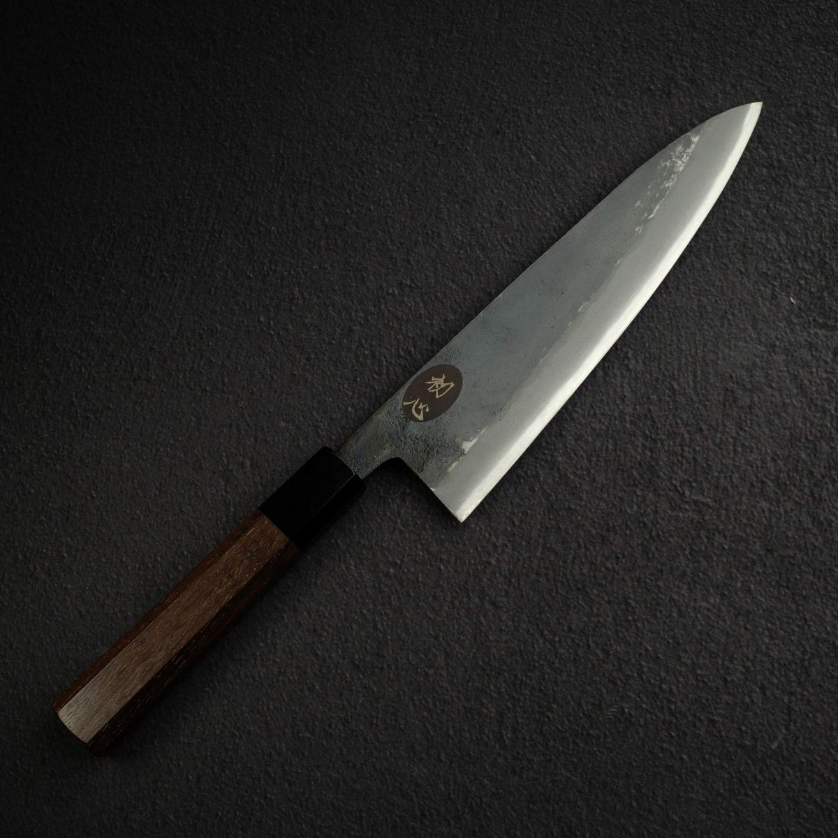 黑鐵 青鋼二號 黑打 牛刀 210mm B-Grade, 紫檀木 Handle