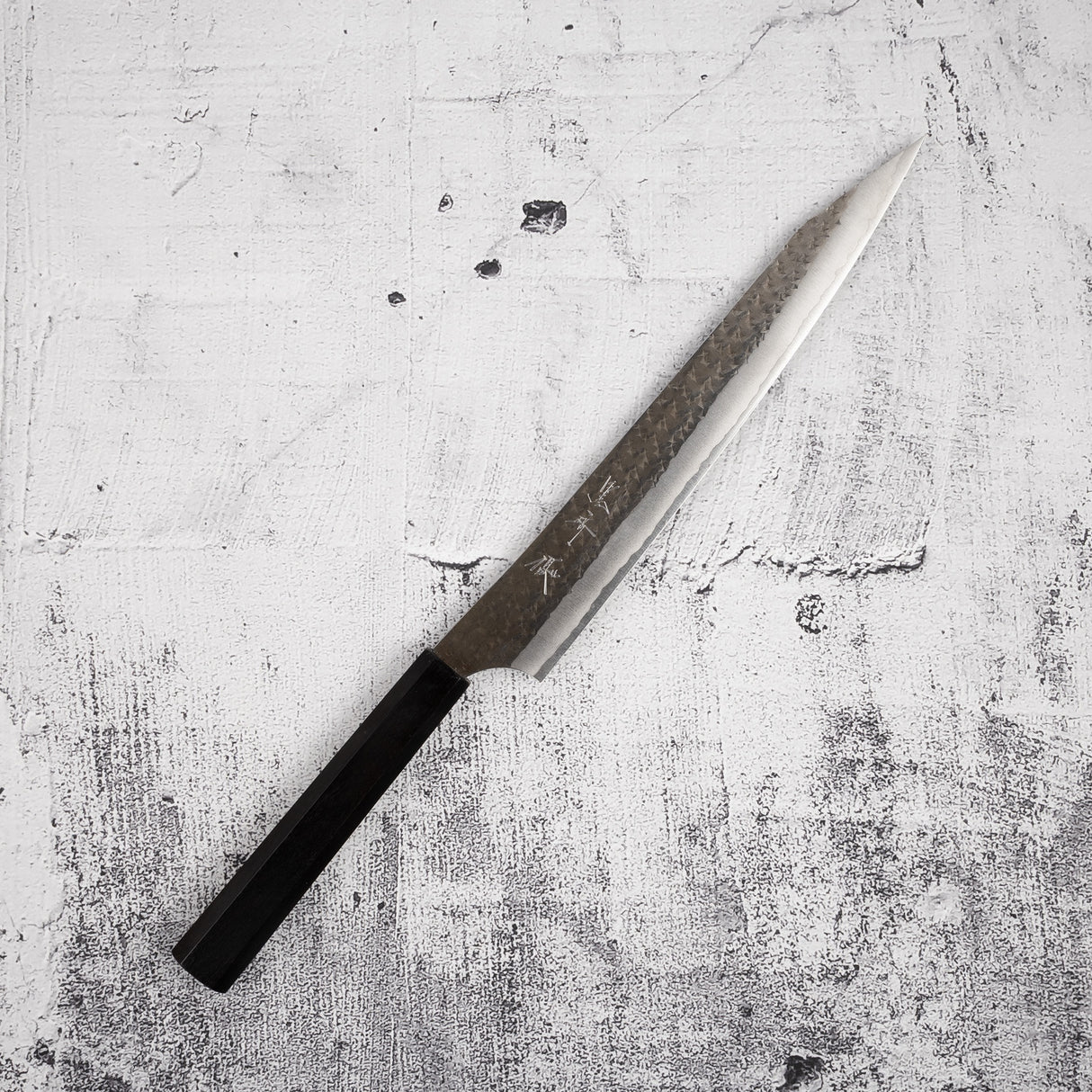 Kurosaki Kokusen Ei AS Sujihiki 240mm Aogami Super Ebony