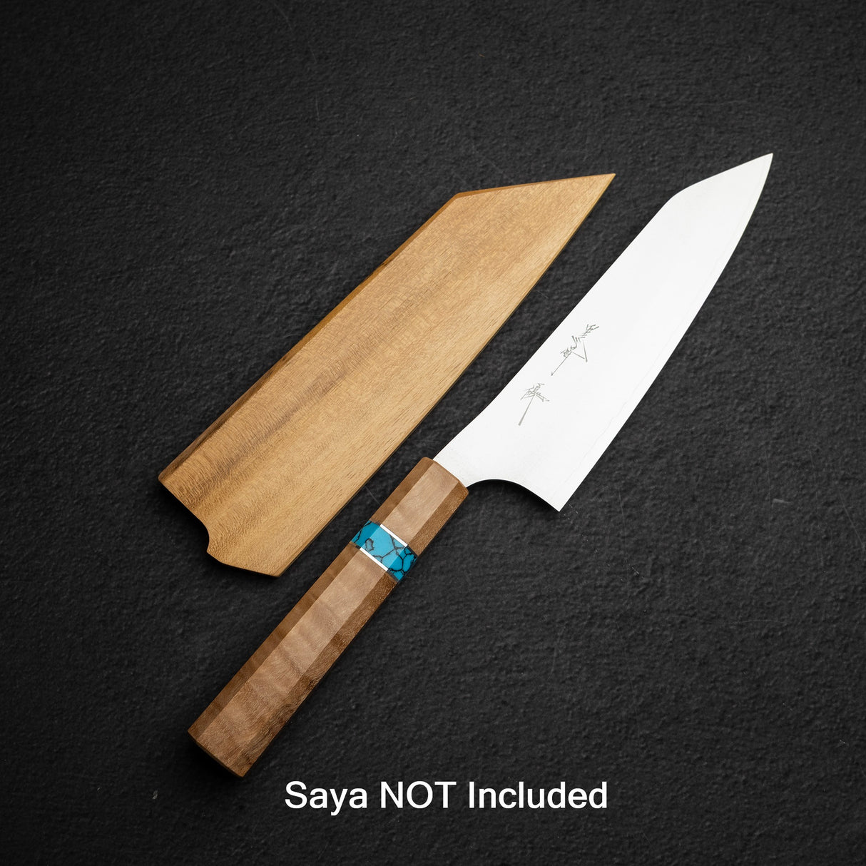 Kurosaki Gekko VG XEOS Bunka 165mm - Turquoise Ring