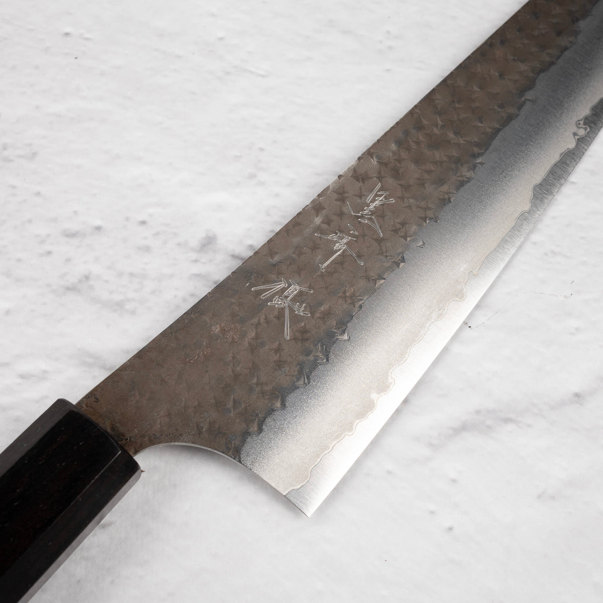 Kurosaki Kokusen Ei Aogami Super K tip Gyuto 210mm Ebony Handle