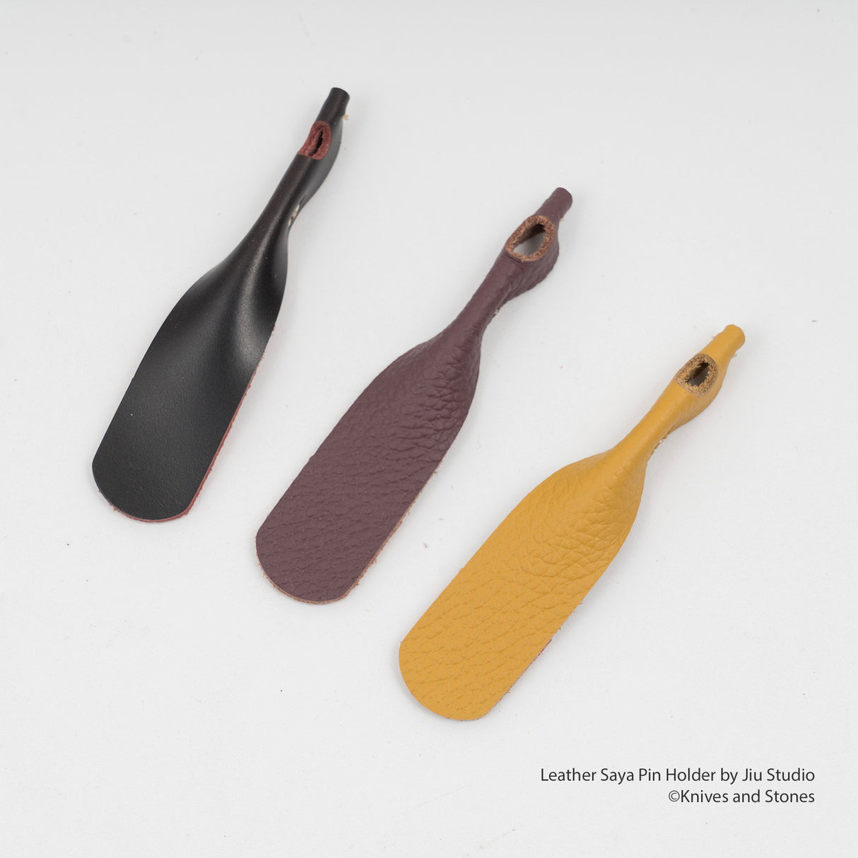 Leather Saya Pin Holder with Pin