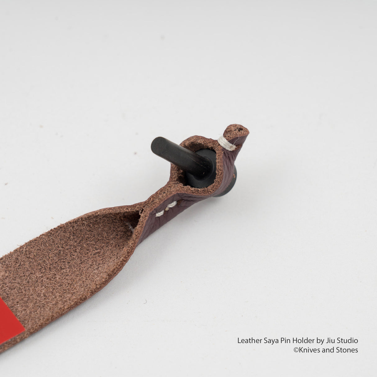 Leather Saya Pin Holder with Pin