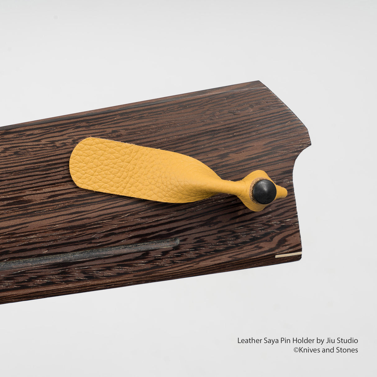 Leather Saya Pin Holder with Pin