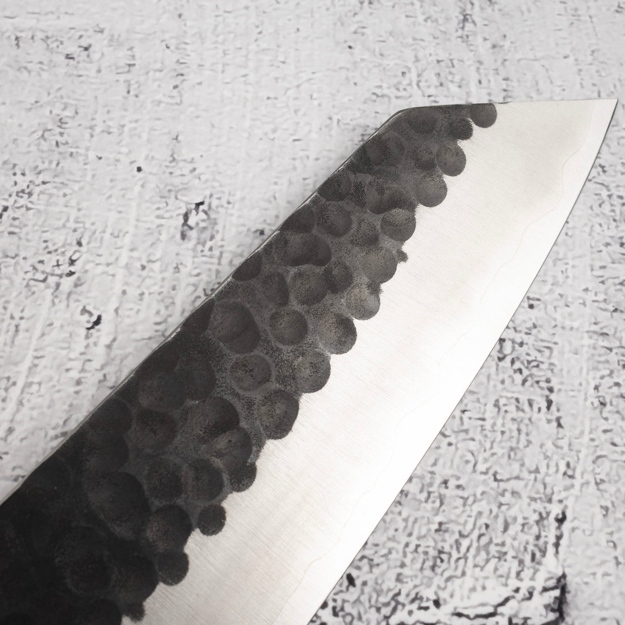 昌景小石 AS 文化刀 175mm,青鋼超級 黑打槌目 K&S 愛心型鐵木手柄