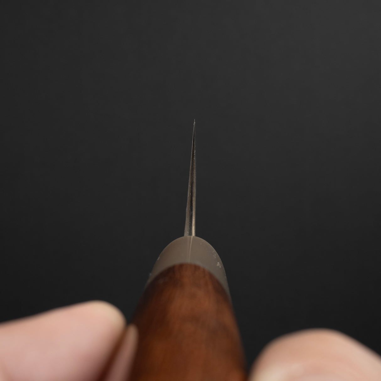 昌景小石 AS 三德刀 175mm,青鋼超級 黑打槌目 K&S 愛心型鐵木手柄