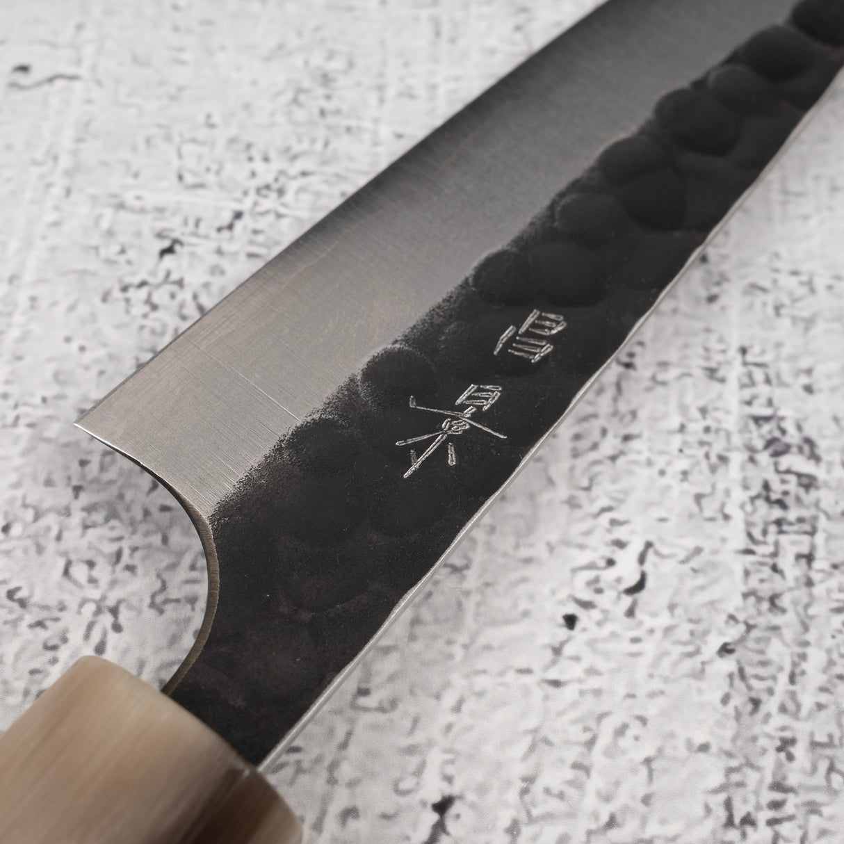 昌景小石 AS Petty 120mm,青紙超級黑打槌目 K&S 心形鐵木手柄