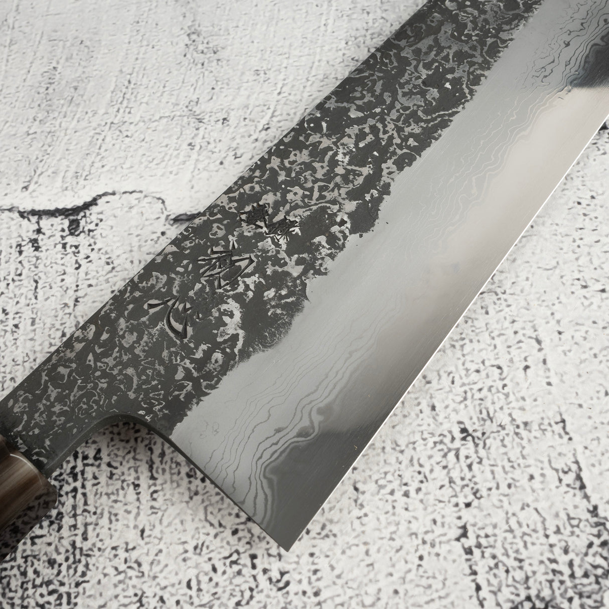 Masuda Yoshihide Blue 1 Kurozome Damascus Gyuto 240mm