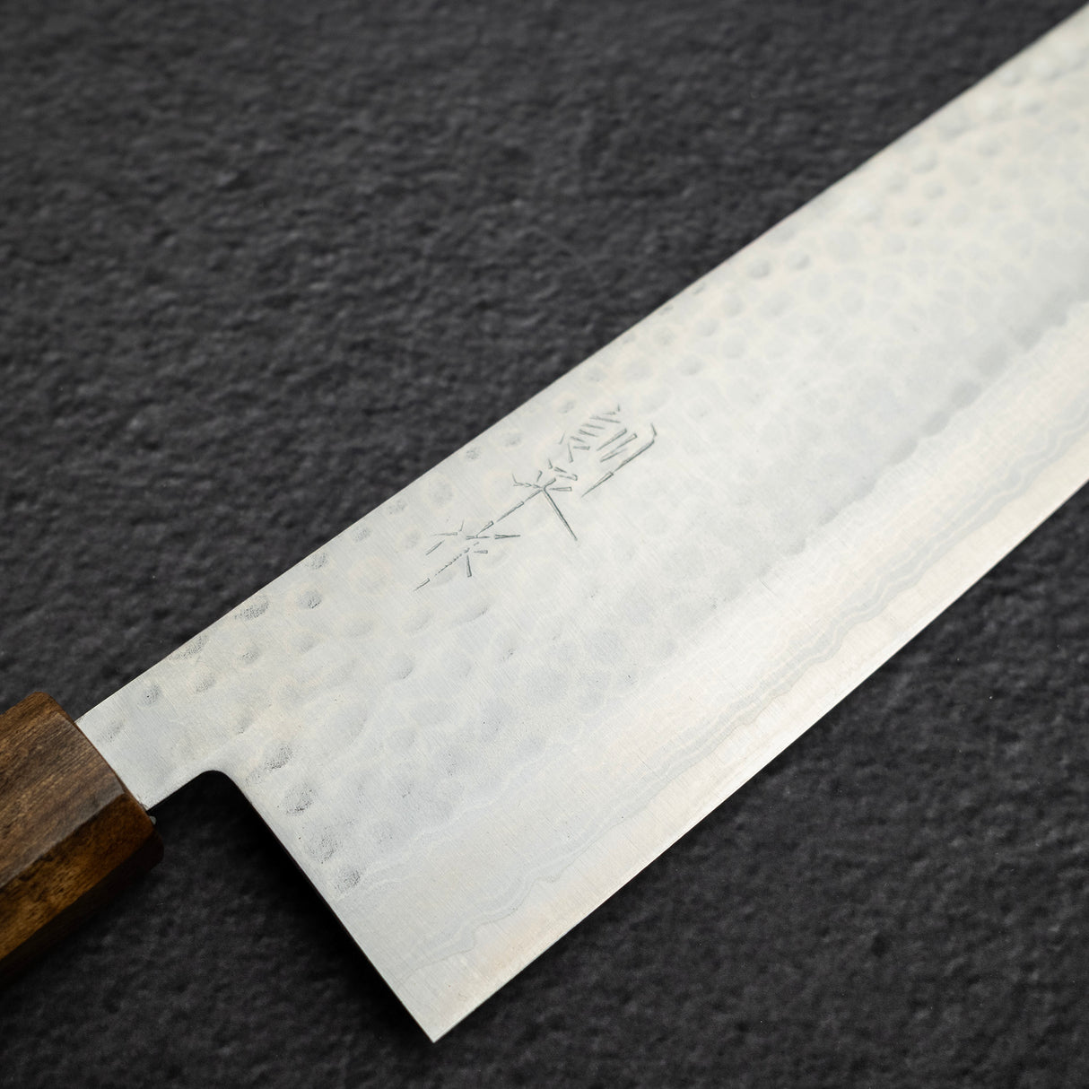 Masutani Kokuryu VG10 Damascus Nakiri 165mm Black Chacate Handle