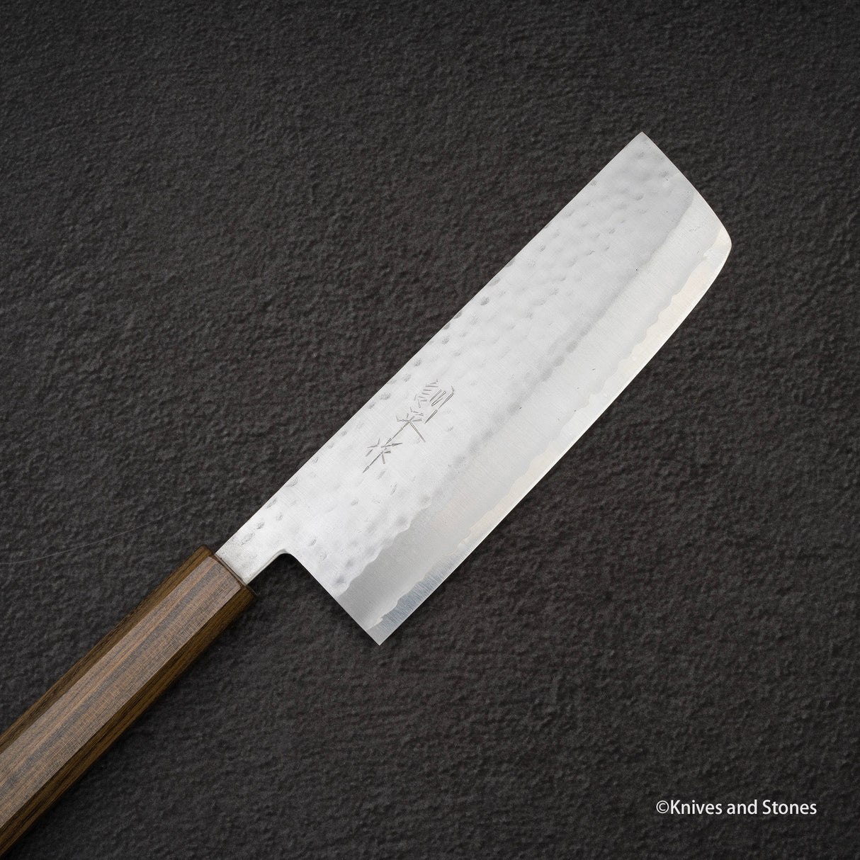 Masutani VG1 Tsuchime Nakiri 165mm Black Chacate Handle