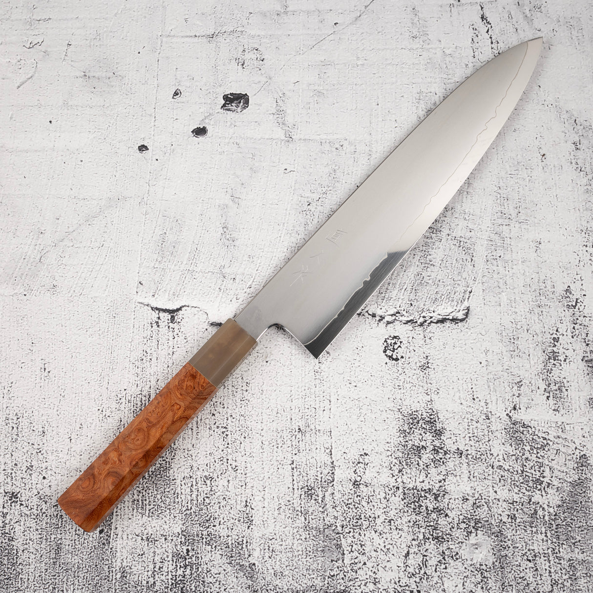 Myojin Riki Seisakusho SG2 Gyuto 240mm Amboyna Handle