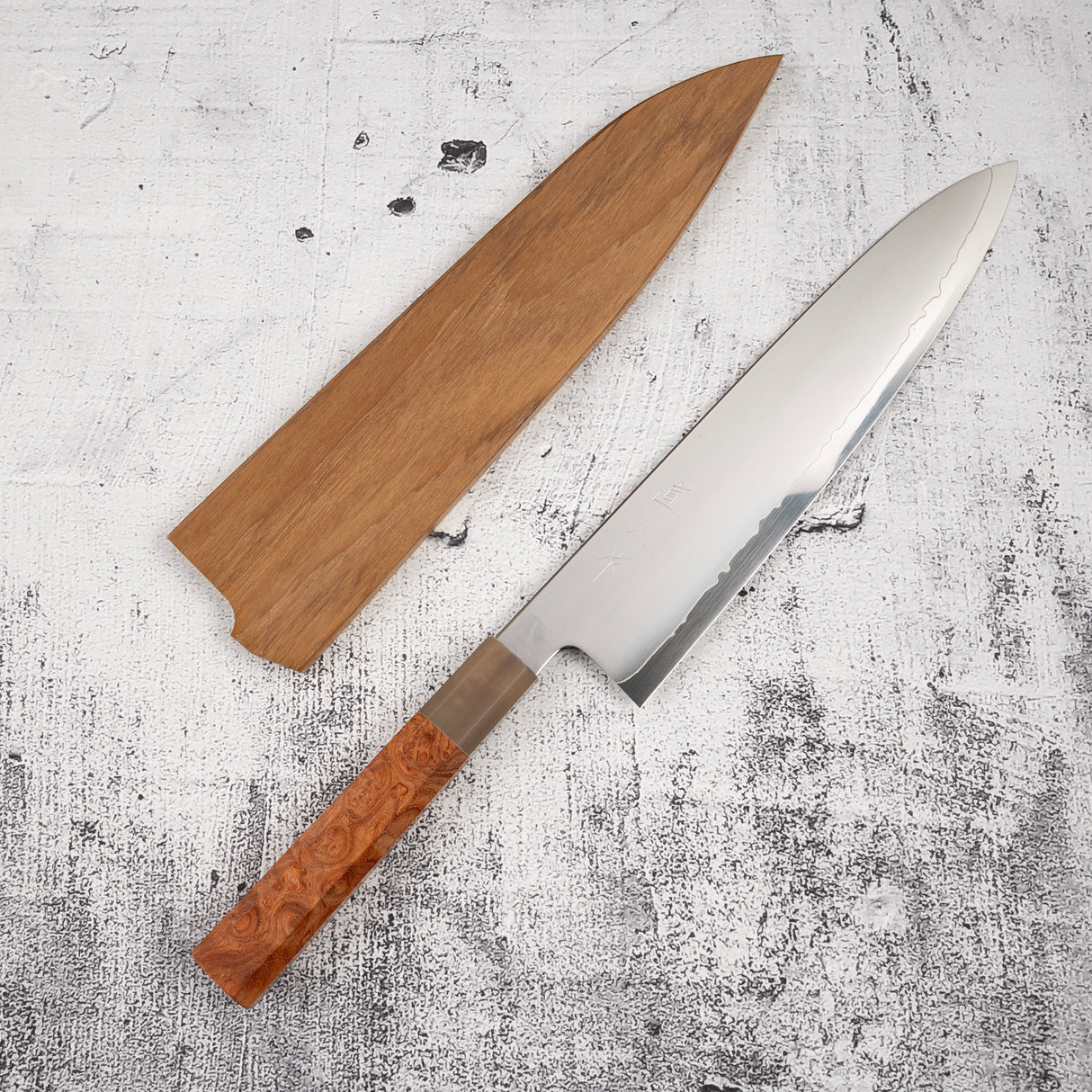 Myojin Riki Seisakusho SG2 Gyuto 240mm Amboyna Handle