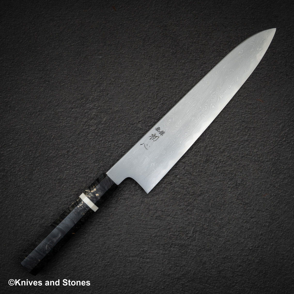 Hatsukokoro x Satoshi Nakagawa Blue 1 Damascus Gyuto 270mm