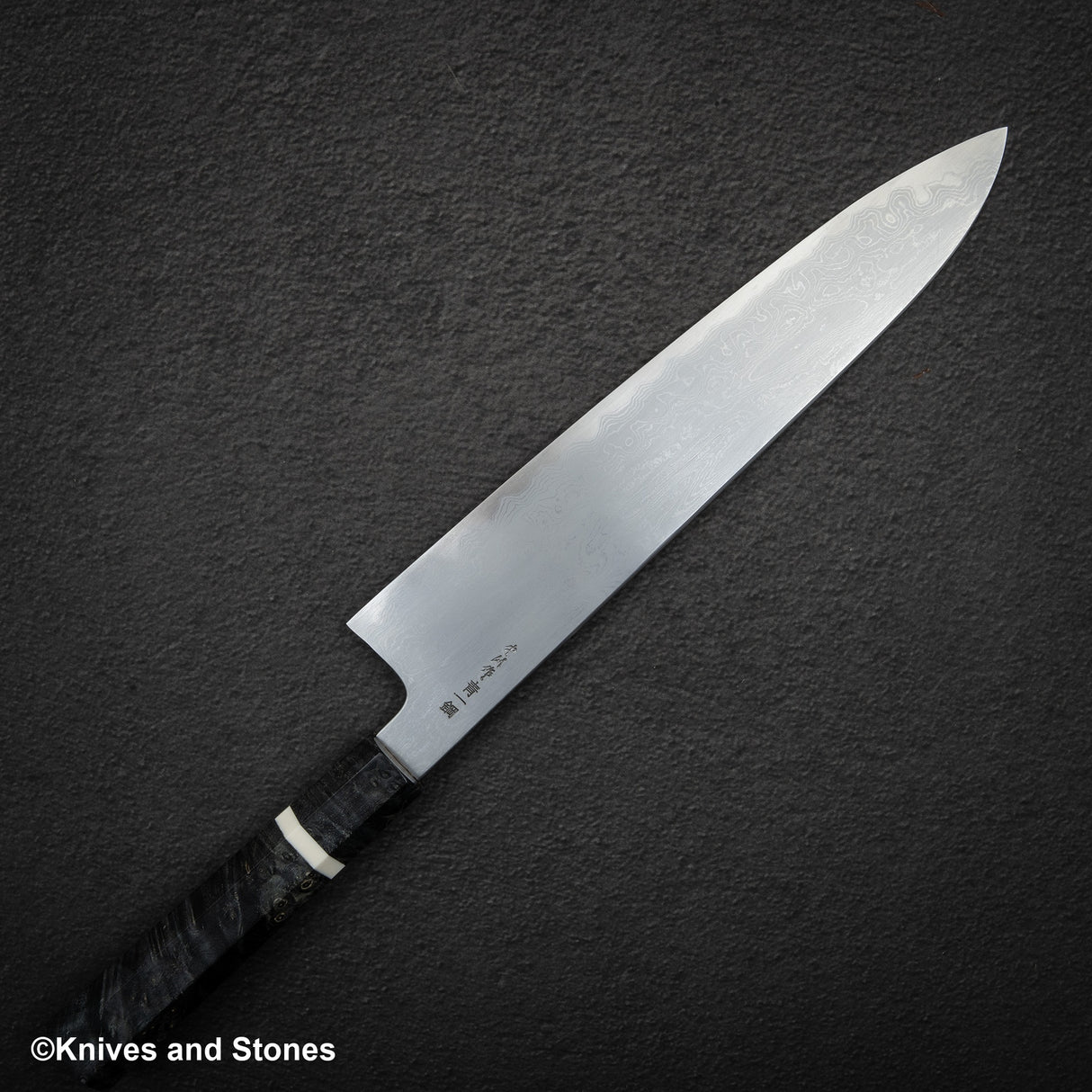 Hatsukokoro x Satoshi Nakagawa Blue 1 Damascus Gyuto 270mm