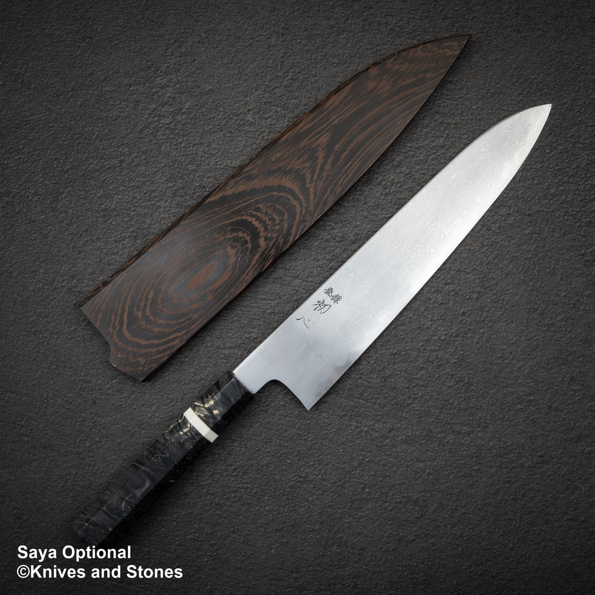 Hatsukokoro x Satoshi Nakagawa Blue 1 Damascus Gyuto 270mm