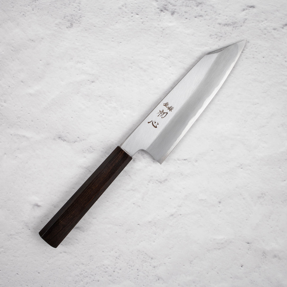 Nakagawa Blue1 寬斜角 Kasumi Bunka 180mm 黑檀木手柄