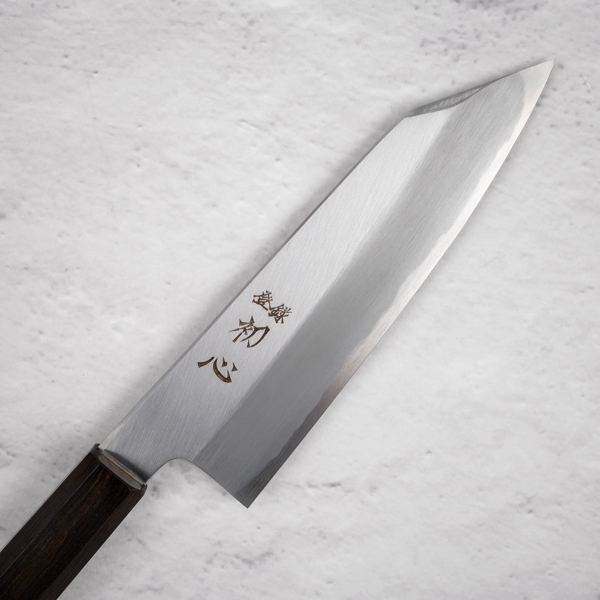 Nakagawa Blue1 寬斜角 Kasumi Bunka 180mm 黑檀木手柄