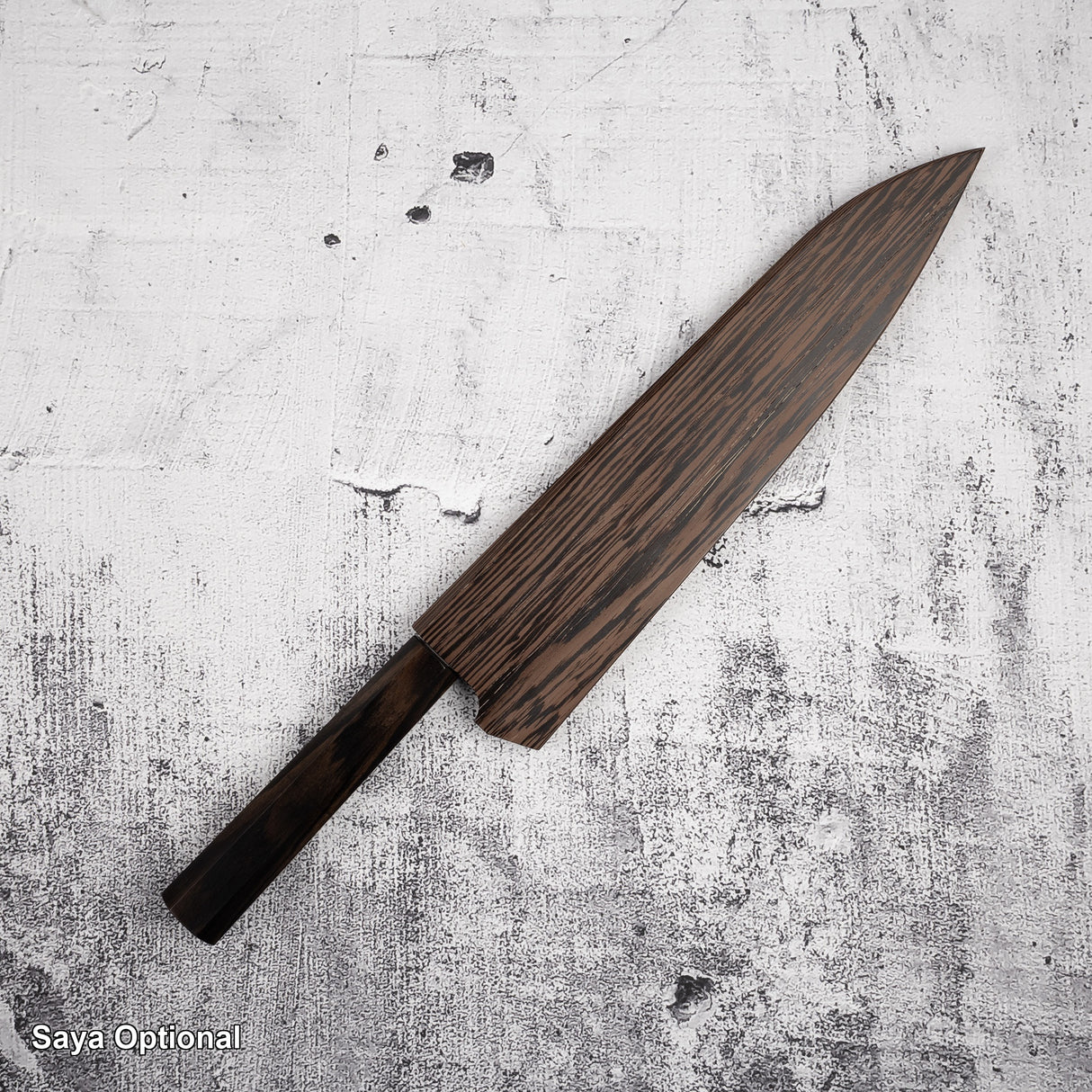 Nakagawa Blue 1寬斜角Kasumi Gyuto 240毫米黑檀木手柄