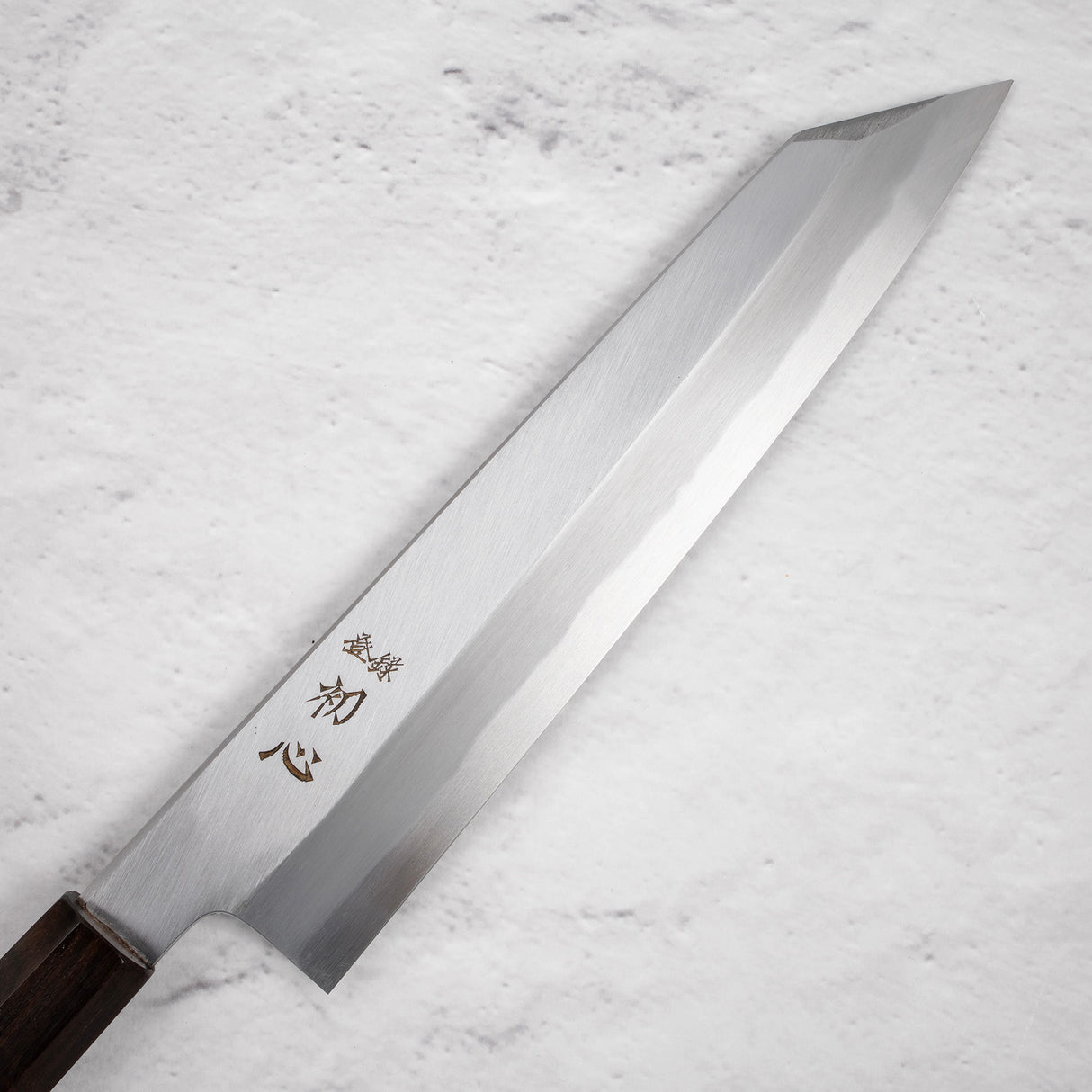 Nakagawa Blue1 Wide Bevel Kasumi K-tip Gyuto 240mm Ebony Handle