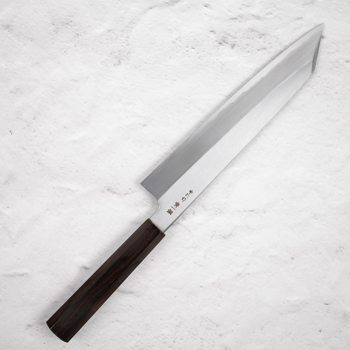 Nakagawa Blue1 Wide Bevel Kasumi K-tip Gyuto 240mm Ebony Handle