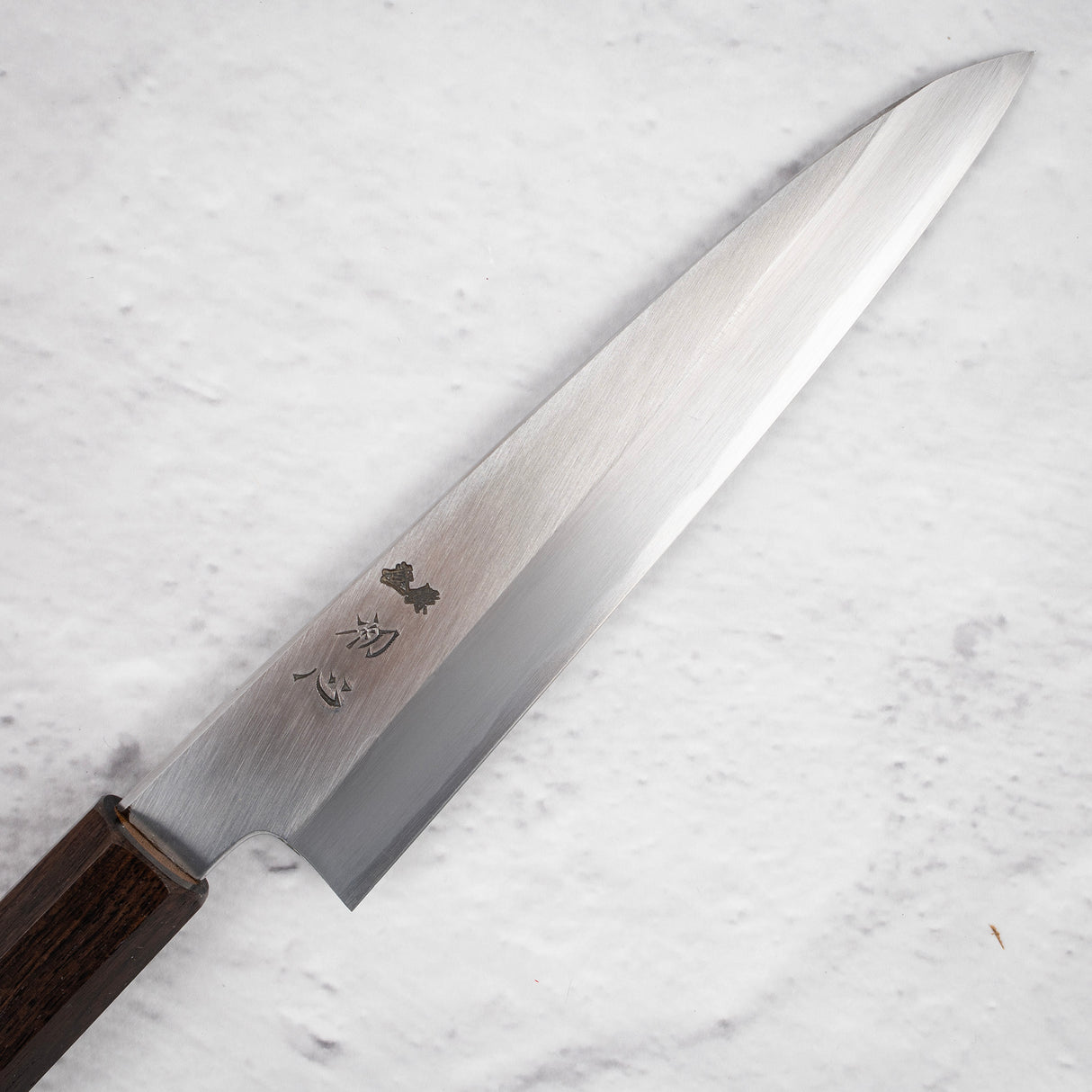 Nakagawa Blue 1寬斜角Kasumi Petty 150mm黑檀木手柄