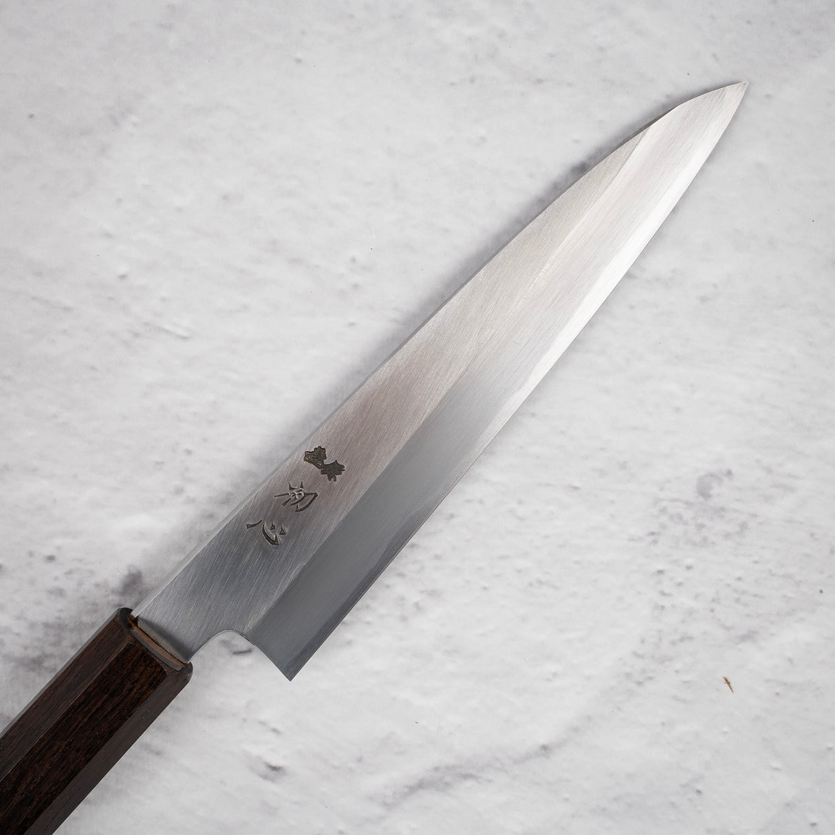 Nakagawa Blue 1寬斜角Kasumi Petty 150mm黑檀木手柄