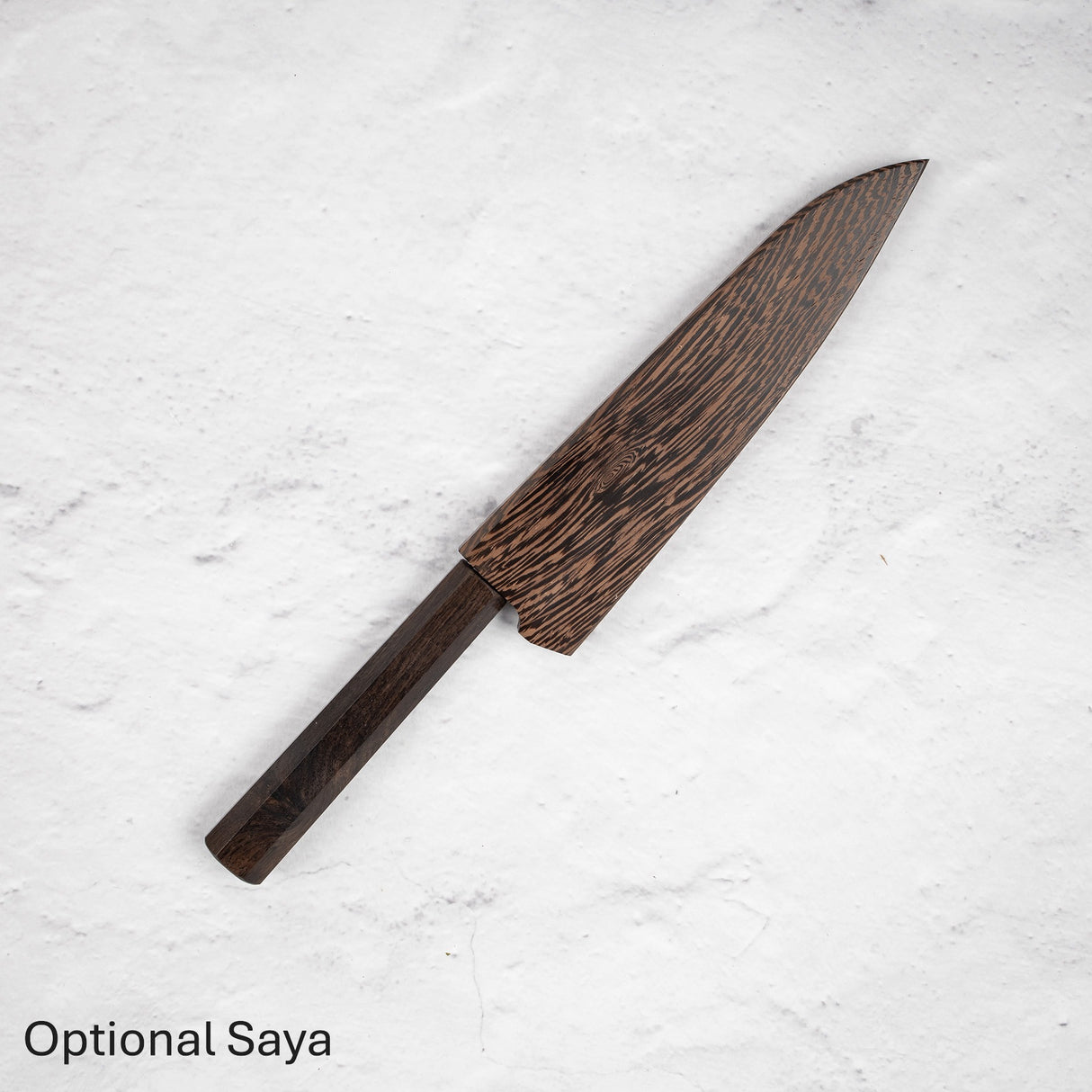 Nakagawa Blue 1寬斜角Kasumi Petty 150mm黑檀木手柄