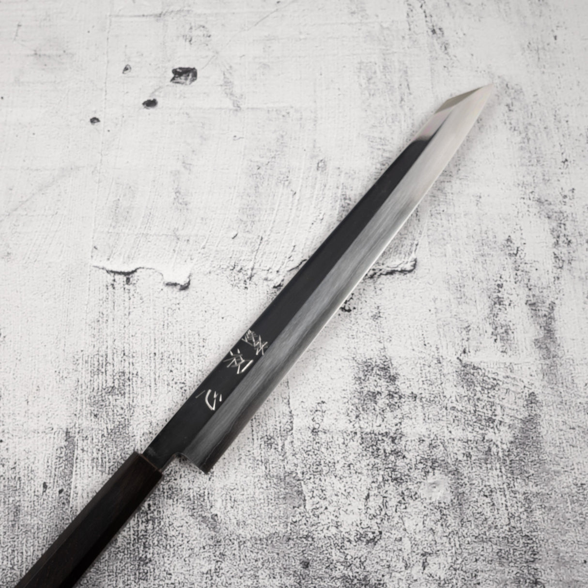 中川 銀三 K-tip 柳刃 300mm 鏡面拋光 黑檀木柄