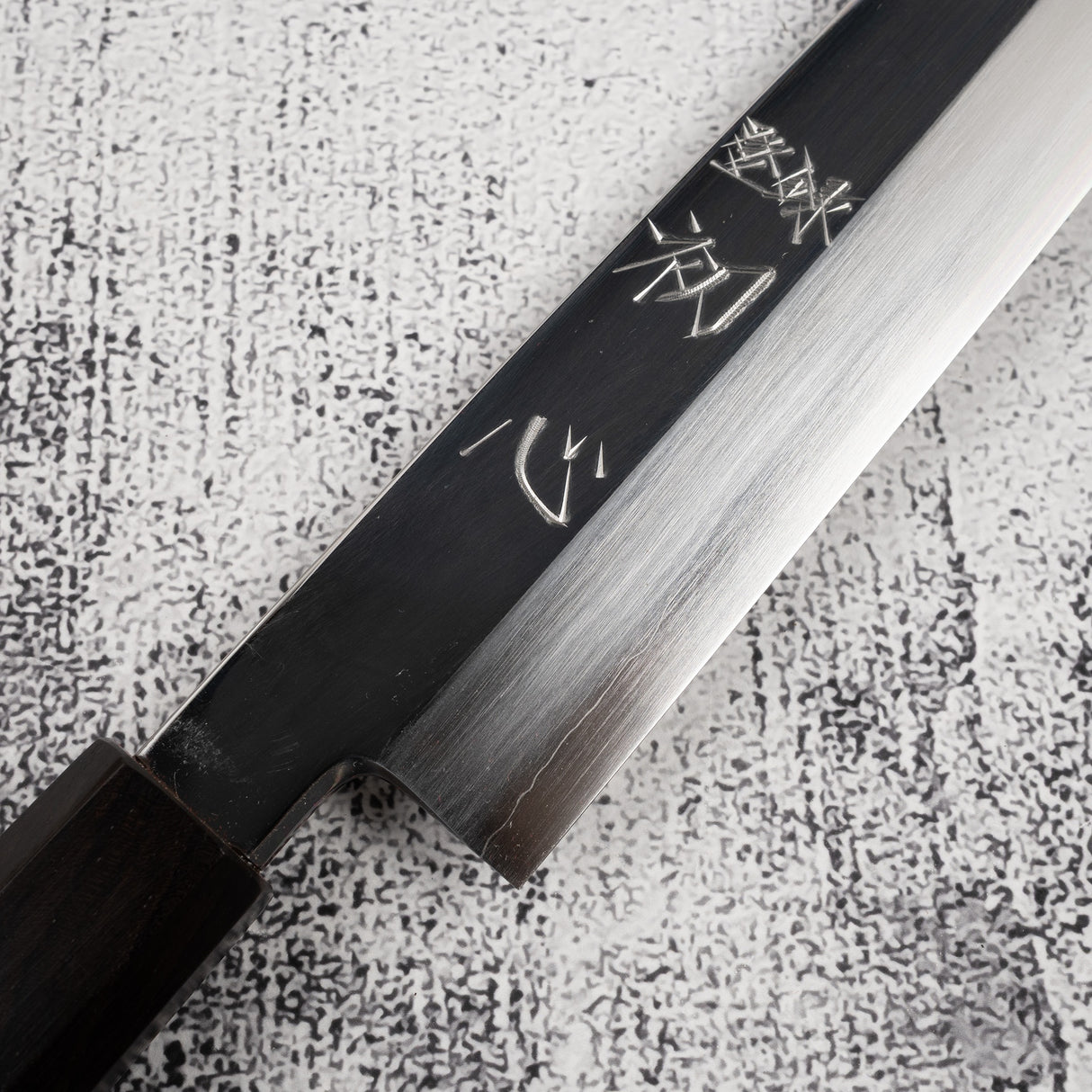 中川 銀三 K-tip 柳刃 300mm 鏡面拋光 黑檀木柄