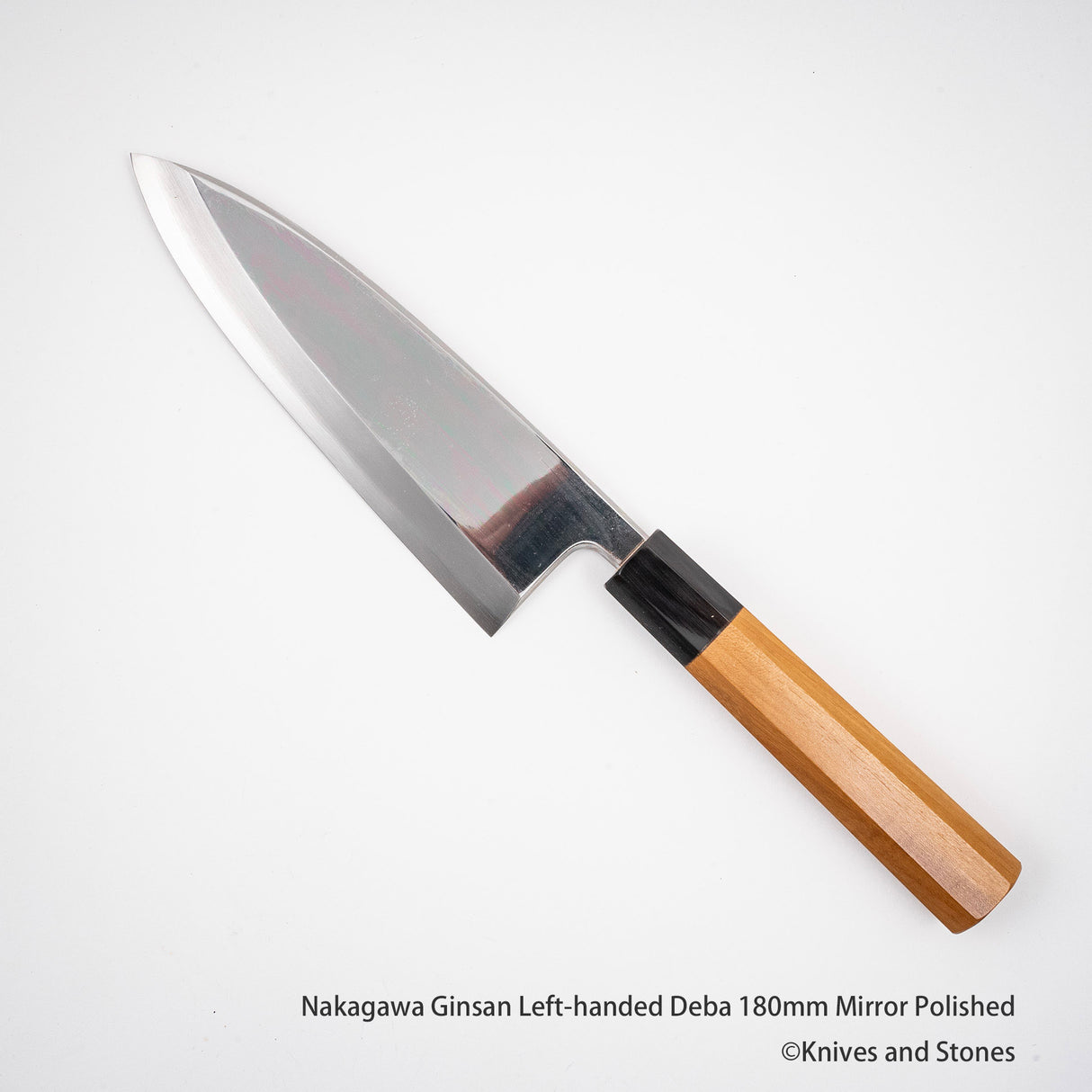 Nakagawa Ginsan 鏡面拋光左手 Deba 165/180/210 毫米